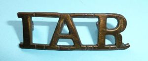 IAR - Indian Army Reserve Brass Shoulder Title