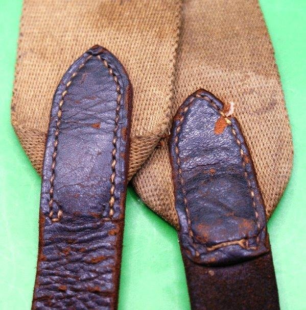 British Leather and Canvas Carry Strap — image 4