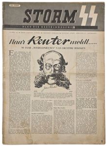 Original WW2 Dutch Waffen SS Newspaper - Storm SS 1st Year No. 2 (1941)