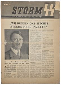 Original WW2 Dutch Waffen SS Newspaper - Storm SS 1st Year No. 3 (1941)