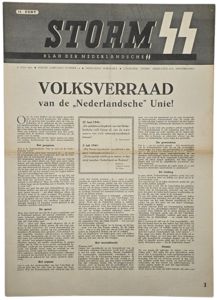 Original WW2 Dutch Waffen SS Newspaper - Storm SS 1st Year No. 14 (1941)