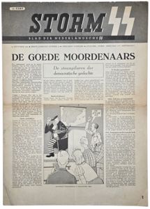 Original WW2 Dutch Waffen SS Newspaper - Storm SS 1st Year No. 25 (1941)