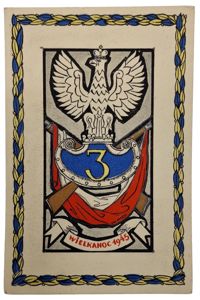 Original WW2 Polish Document - Postcard for Polish soldiers, Easter (1945)