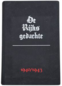 Original WW2 Dutch Waffen SS Book - De Rijksgedachte, Groeiend Germaansch Bewustzijn in den Nederlanden van 1940-1943, J. C. Nachenius (1944)