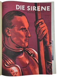 Original WW2 German RLB Magazine - Reichsluftschutzbund, Die Sirene bound year (1935)