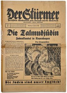 Original German Antisemitic Newspaper - Der Stürmer, Julius Streicher, 15th year No. 5 (1937)