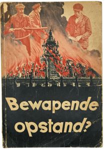Original WW2 Dutch Brochure - Bewapende Opstand, Adolf Ehrt, Reichstag fire (1933)