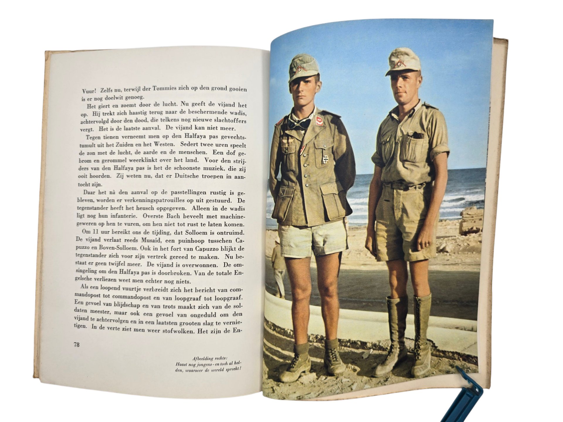 Original WW2 Dutch Collaboration Brochure- De Helden der Woestijn, Hanns Gert Freiherr von Esebeck (1942) — image 6