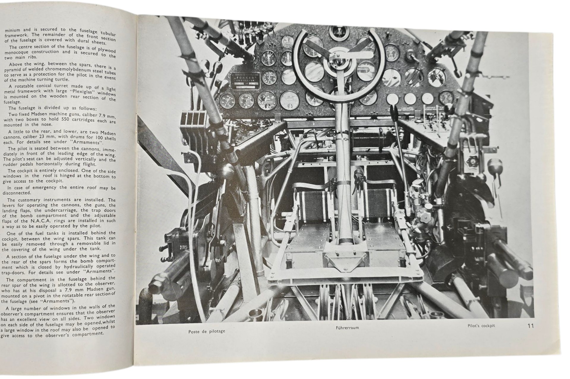 Original WW2 Dutch Brochure - Fokker G1 Le Faucheur airplane information brochure (1936) — image 5