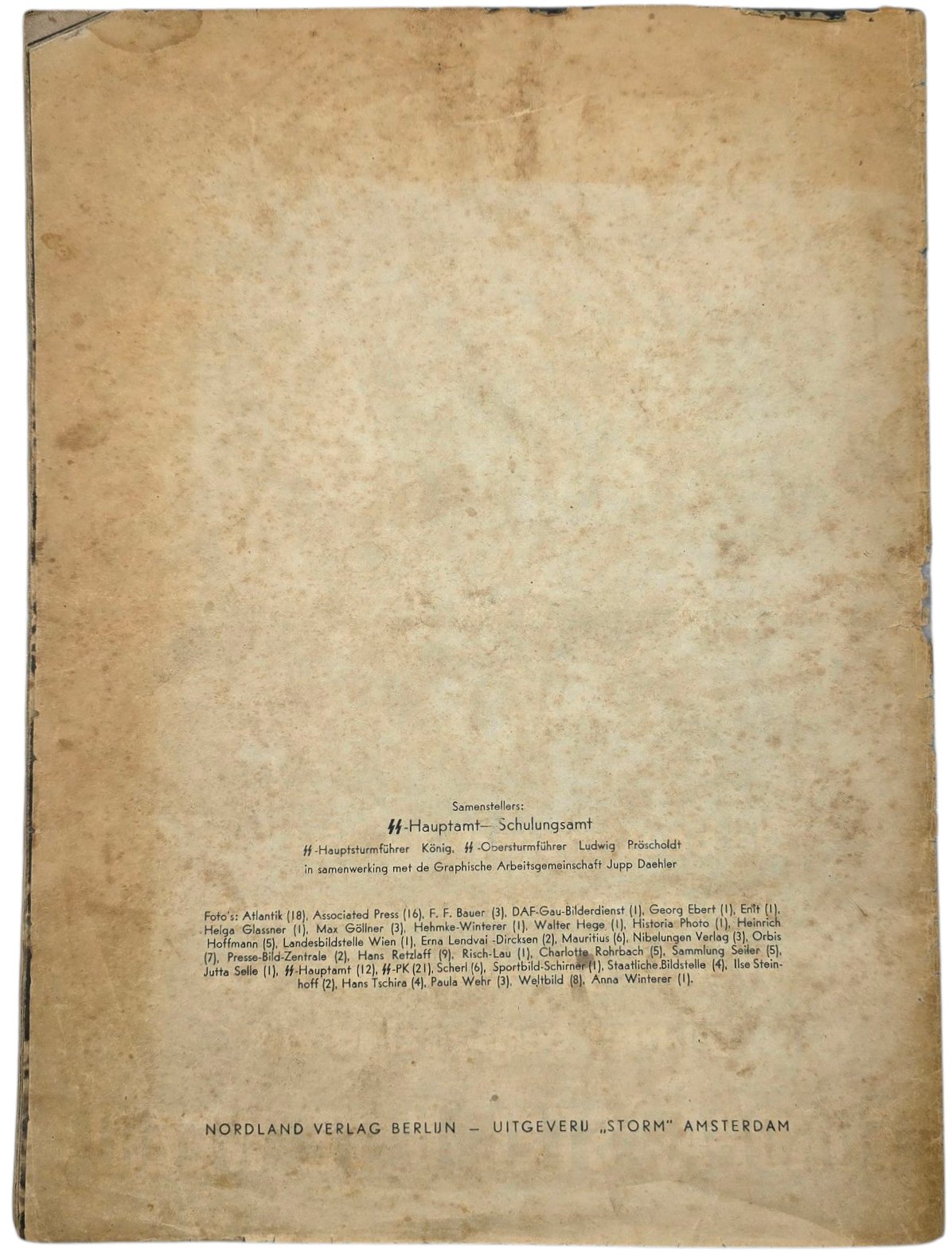 Original WW2 Dutch Anti-semitic Brochure - De Beestmensch (1942) — image 10