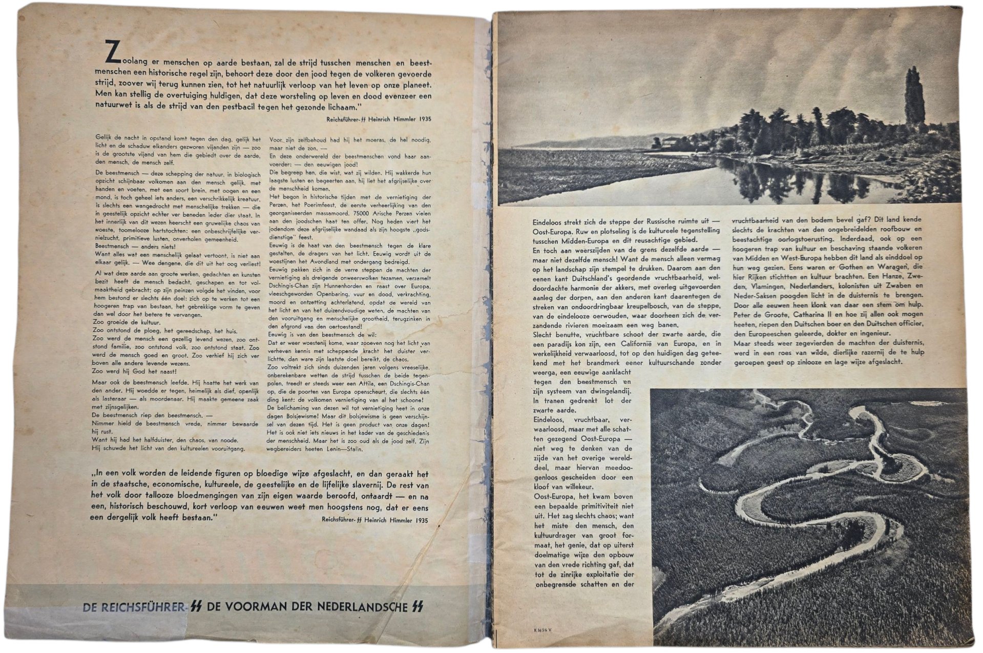Original WW2 Dutch Anti-semitic Brochure - De Beestmensch (1942) — image 2