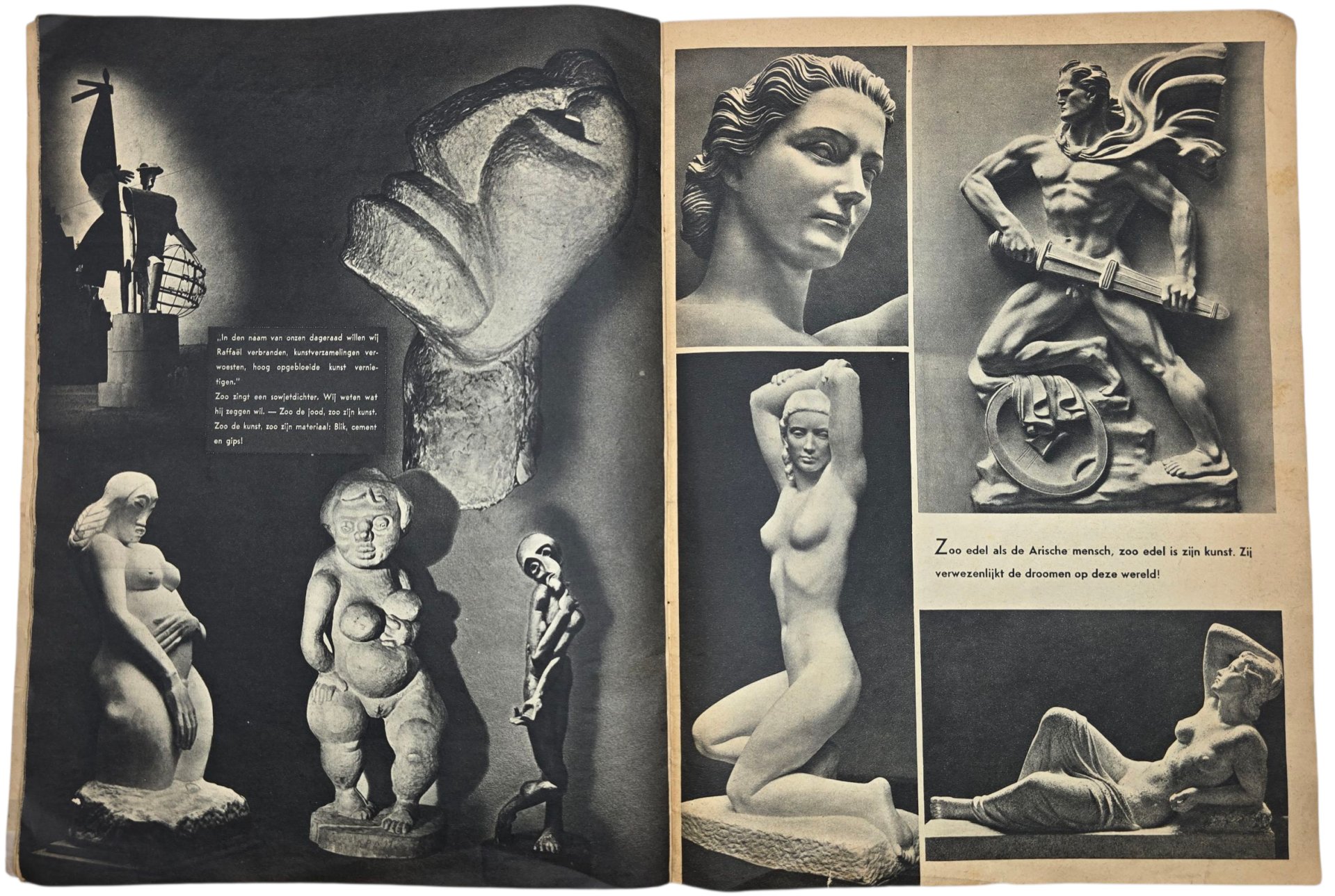 Original WW2 Dutch Anti-semitic Brochure - De Beestmensch (1942) — image 7