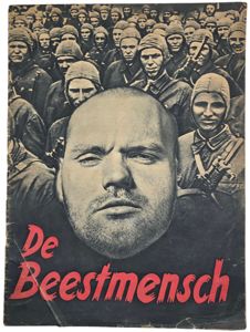 Original WW2 Dutch Anti-semitic Brochure - De Beestmensch (1942)