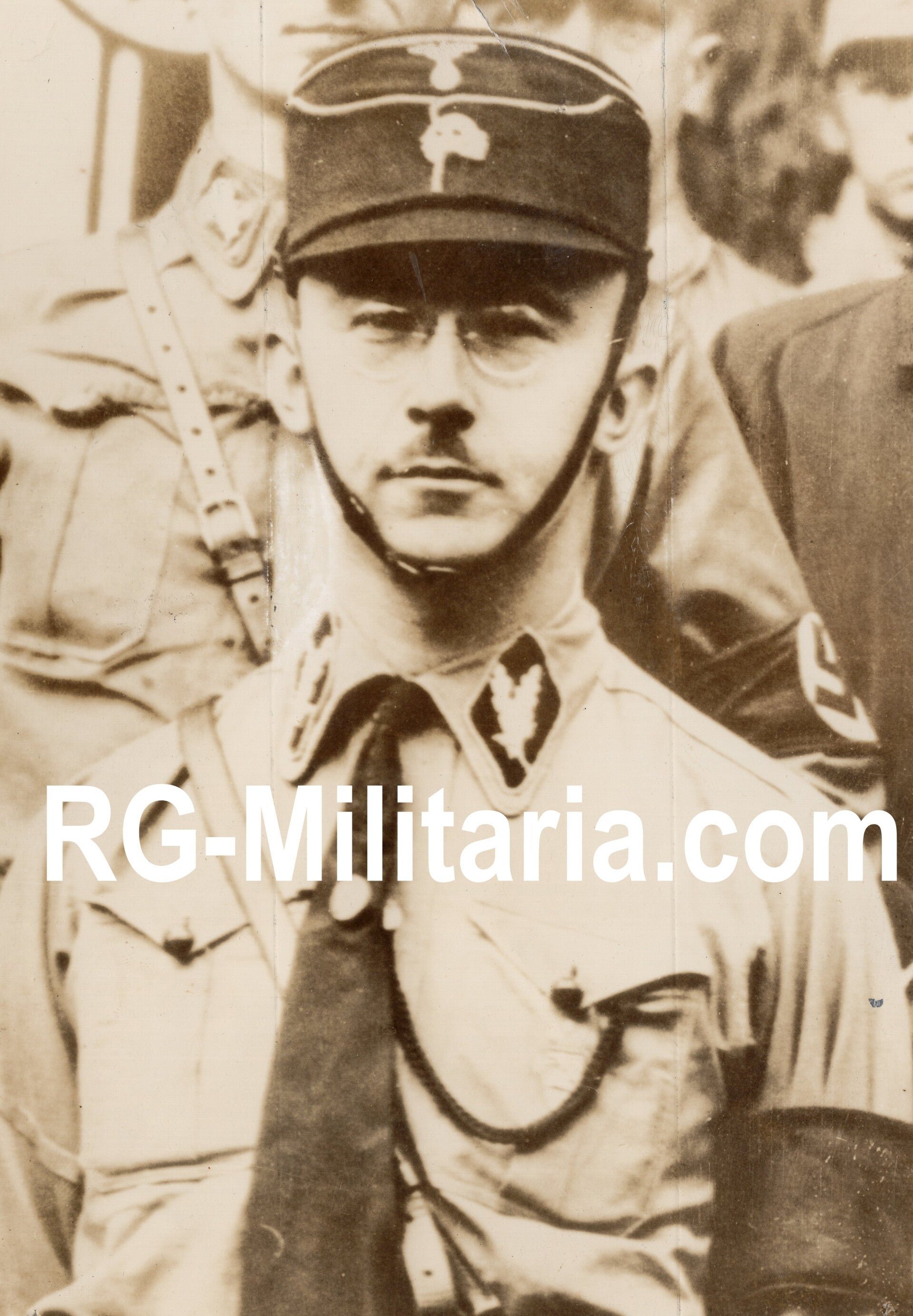 Original WW2 US Press Photo - Reichsführer SS Heinrich Himmler in early uniform (1934)
