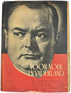 Original WW2 Dutch Collaboration NSB Book - Voor Volk en Vaderland (1941)