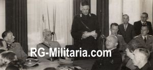 Original WW2 Dutch Collaboration NSB Press Photo - Gathering Dutch Kriegsberichters before leaving to the Eastern Front, The Hague (1941)