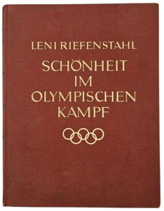Original WW2 German Book - Schönheit im Olympischen Kampf, Leni Riefenstahl (1936)