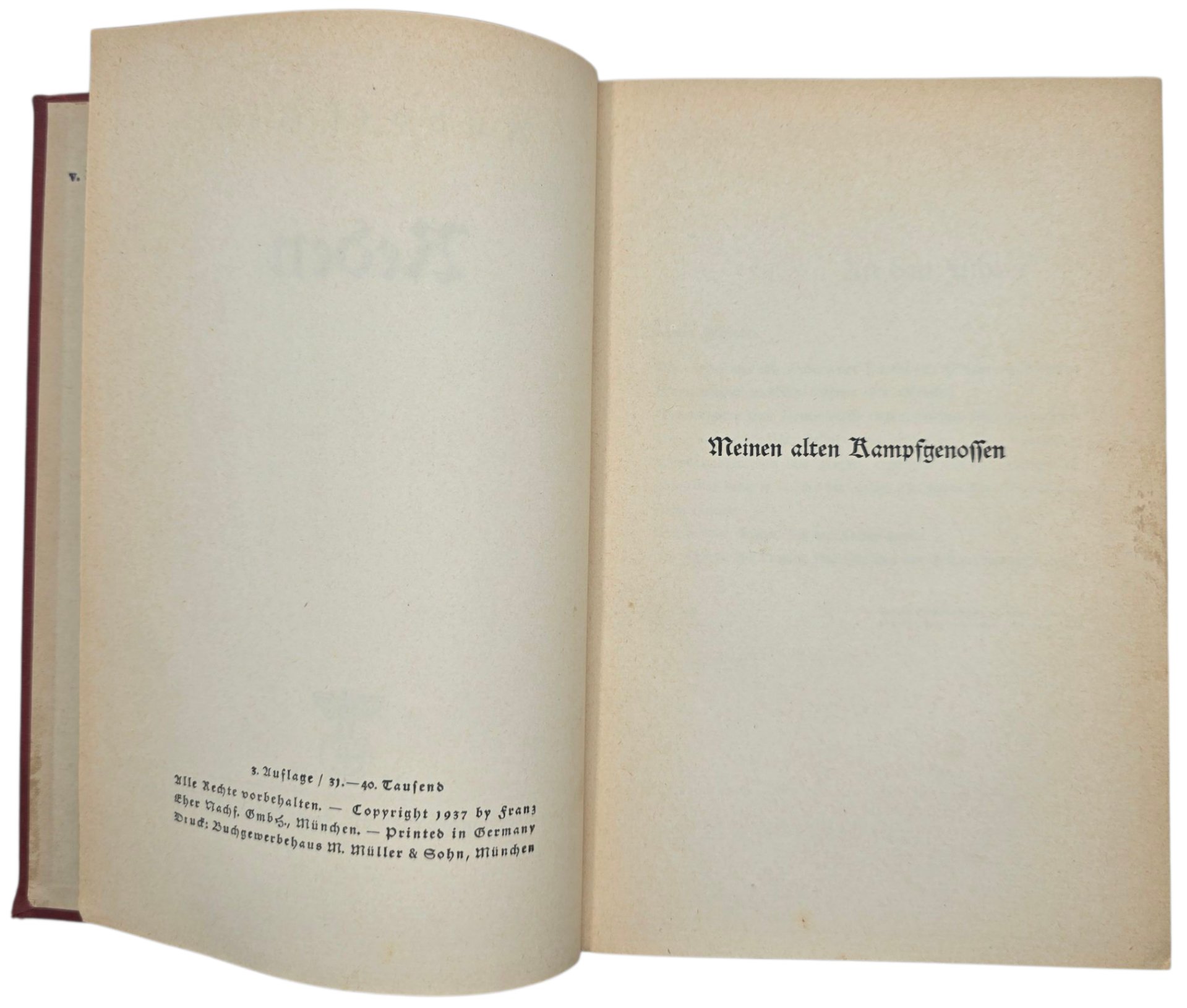 Original WW2 German Book - Rudolf Hess Reden (1940) — image 4