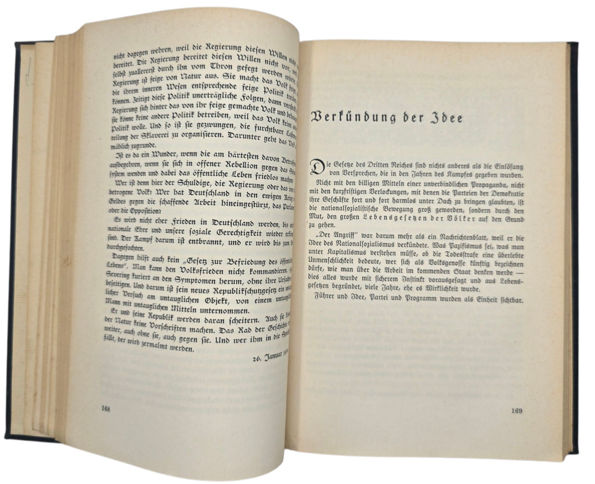 Original WW2 German Book - Der Angriff, Aufsätze aus der Kampfzeit, Joseph Goebbels (1939) — image 5