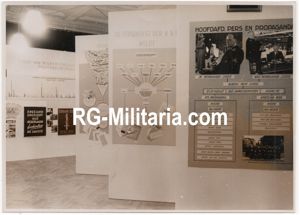 Original WW2 Dutch Collaboration NSB Press Photo - NSB exhibition Herlevend Nederland