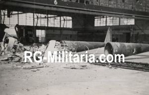 Original WW2 German Photo - Bombed Dutch LVA Fokker G1 Wasp '333' at airbase Bergen, Noord-Holland, May (1940)