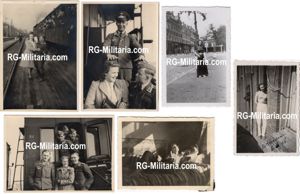 Original WW2 German Photo - German Luftwaffe with Dutch women, Rotterdam (1941)