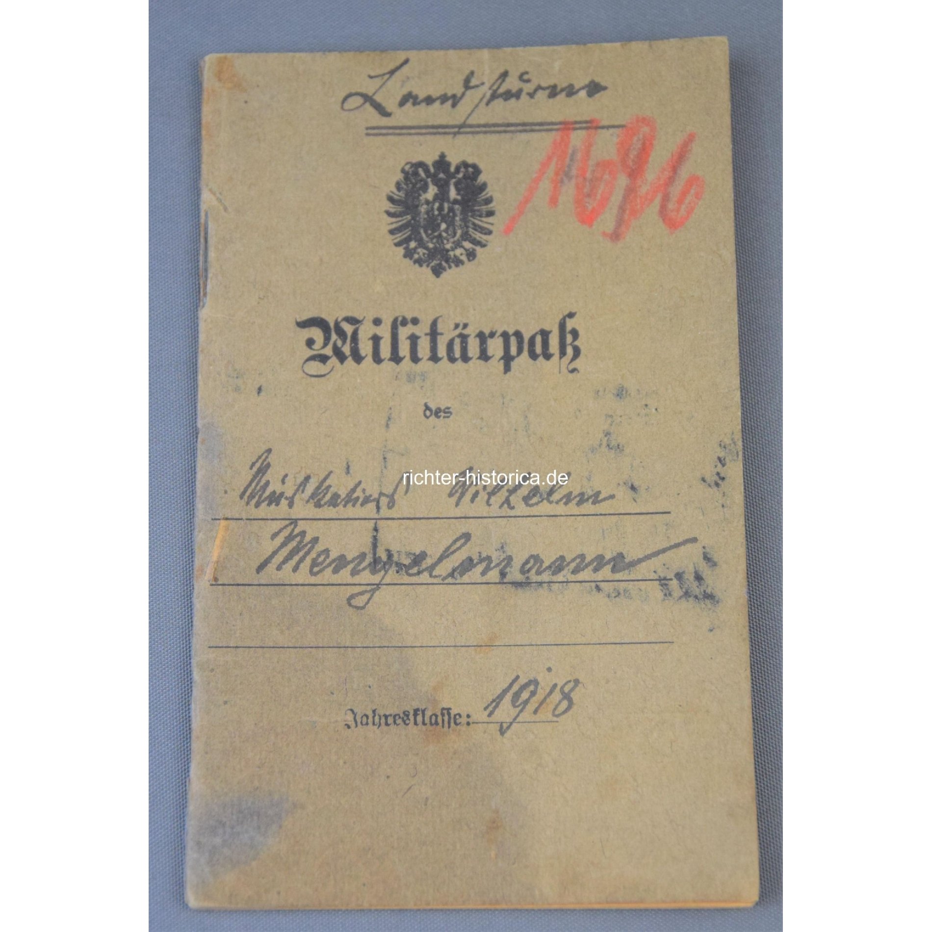 1.Weltkrieg Militärpass 2.Ersatz-Bataillion 2. Ober. I.Rgt. Nr.171 — image 2