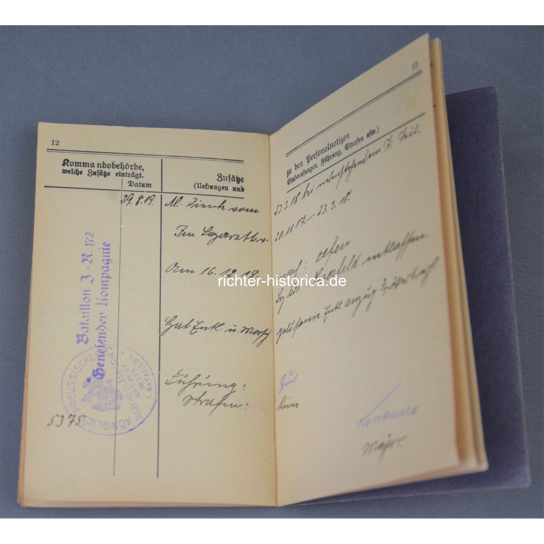 1.Weltkrieg Militärpass 2.Ersatz-Bataillion 2. Ober. I.Rgt. Nr.171 — image 7