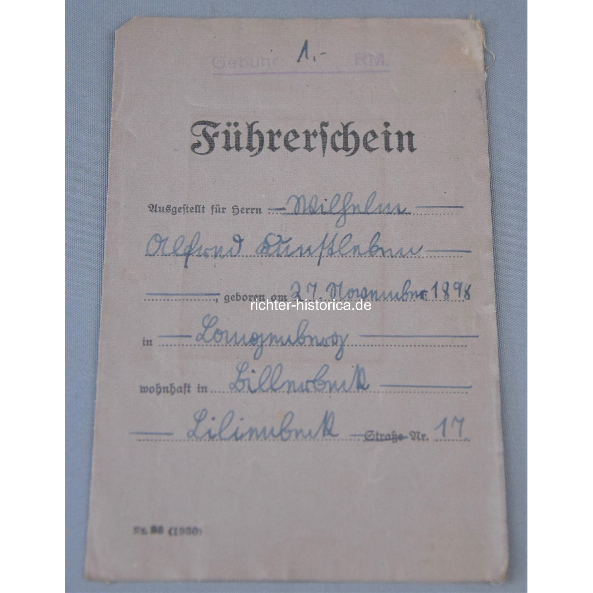 1.Weltkrieg Militärpass 2.Ersatz-Bataillion 2. Ober. I.Rgt. Nr.171 — image 8