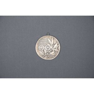 Olympia Erinnerungsmedaille 930er Silber 1936 II.Preis Wehrm.Aufl. Schütz.V. Lustgarten