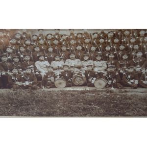 Großes Reservistenbild 'Zur Erinnerung an meine Dienstzeit 10. Compagnie Reg. No.13, Westfalen'