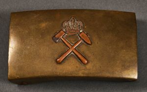 German Imperial Miner's Buckle (Bergbau)