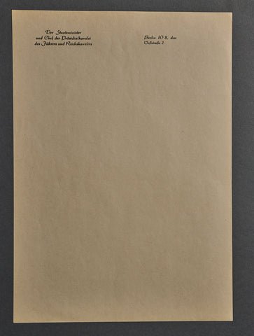 Otto Meissner Stationery