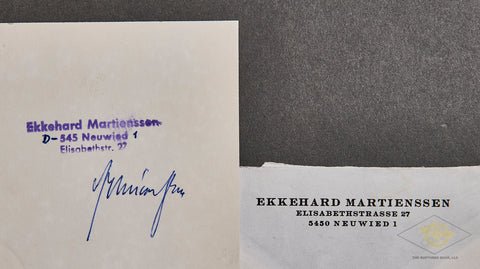 German WWII Signed Photo of Knight's Cross Winner Ekkehard Martienssen — image 2