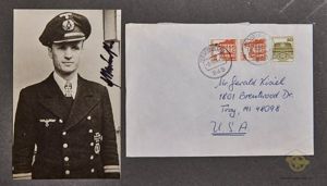 German WWII Signed Photo of Knight's Cross Winner Ekkehard Martienssen