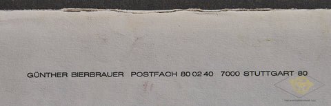 German WWII Signed Photo and Letter from Knight's Cross Winner Pilot Günther Bierbrauer — image 3