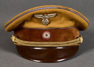 German WWII Early Political Leader's Visor Cap for Orts Level