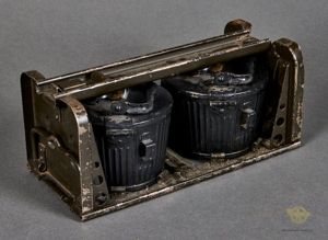 German WWII Set of Basket Drum Ammunition Cans