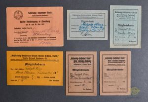 Schleswig Holsteiner Bund Membership Card Grouping