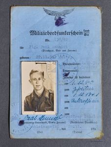 WWII German Luftwaffe Military Radio Operators License
