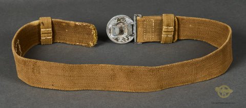 German WWII Army DAK Officer's Belt and Buckle Set — image 5