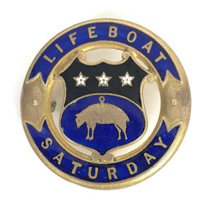 Royal National Lifeboat Institution RNLI Leeds Lifeboat Saturday badge