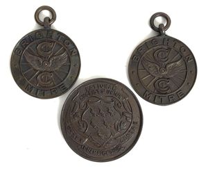 Brighton Mitre Cycle Club & Sussex National Cyclist Union 1933 Named Medals