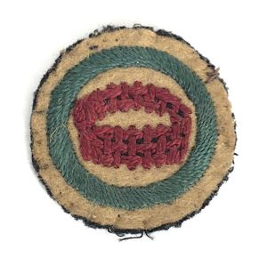 Boy Scouts Basket Maker proficiency khaki felt cloth badge c.1909 issue