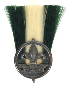 Boy Scouts Group Scoutmaster Unattached Officer silver plume hat badge Collins London