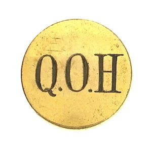 4th Queen's Own Hussars gilt hunt button by E.Tautz & Sons London