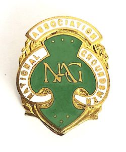National Association of Groundsmen NAG Sports Ground Union Badge 1934 to 1968