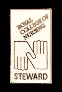 Royal College of Nursing RCN STEWARD Union badge