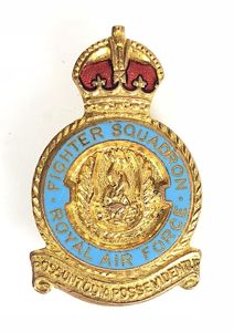 RAF No 19 Battle of Britain squadron Royal Air Force badge H.W.Miller