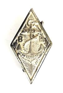 Boys Brigade one year efficiency service diamond badge 1904 to 1926